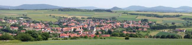 Ansicht von Rasdorf in der Rhön
